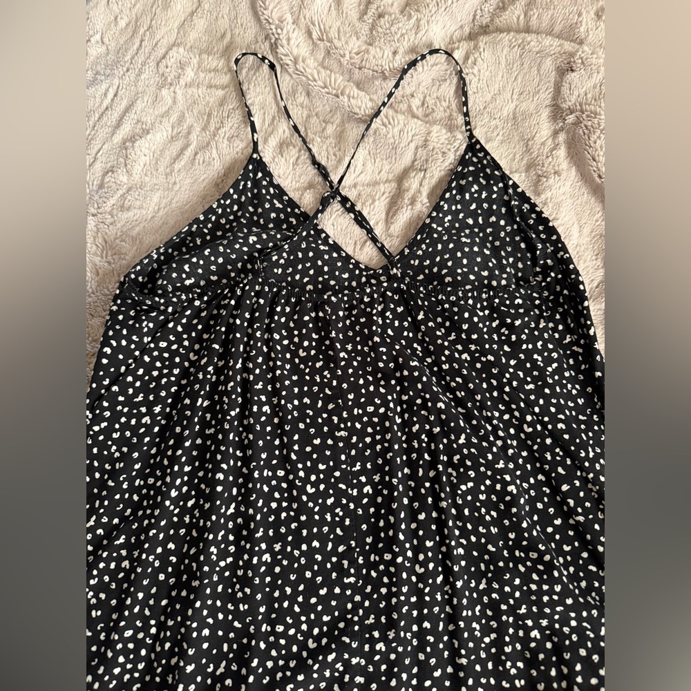 Old Navy Black and White Backless Camisole
